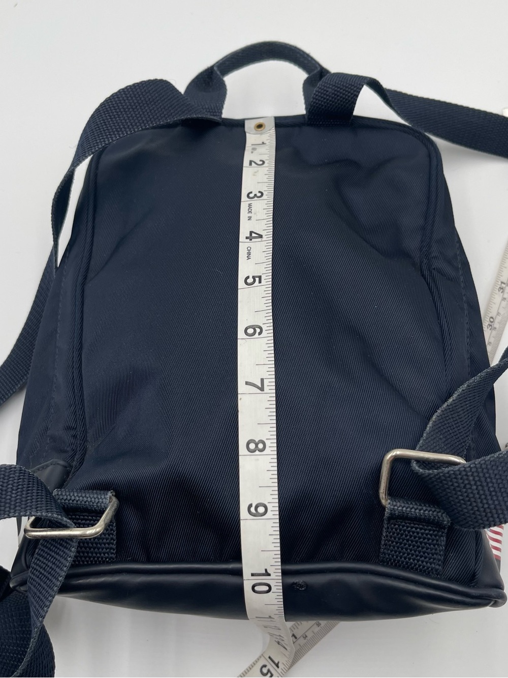 Vintage 90s Polo Sport Ralph Lauren Small Mini Backpack Navy Logo Preppy USA - Picture 13 of 13